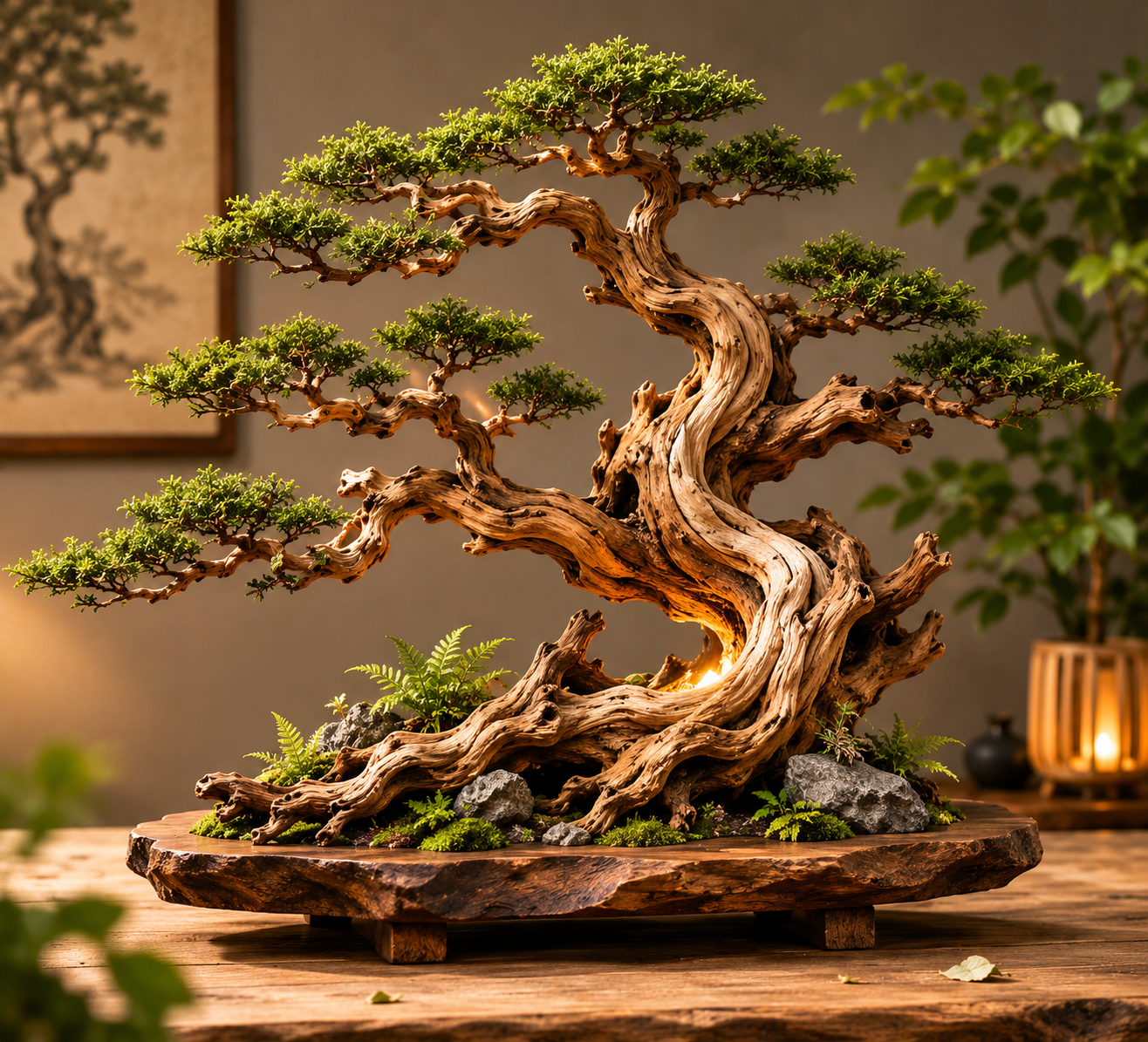 Handmade Bonsai Driftwood Art