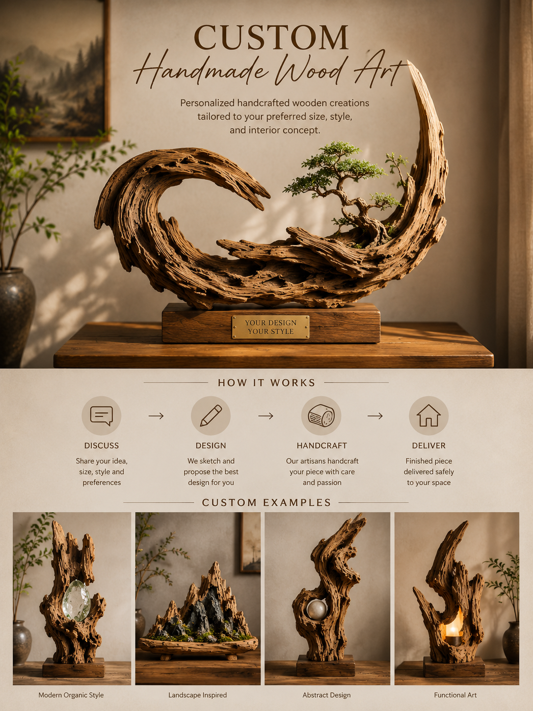 Custom Handmade Wood Art