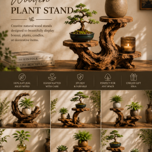 Handmade Wooden Plant Stand